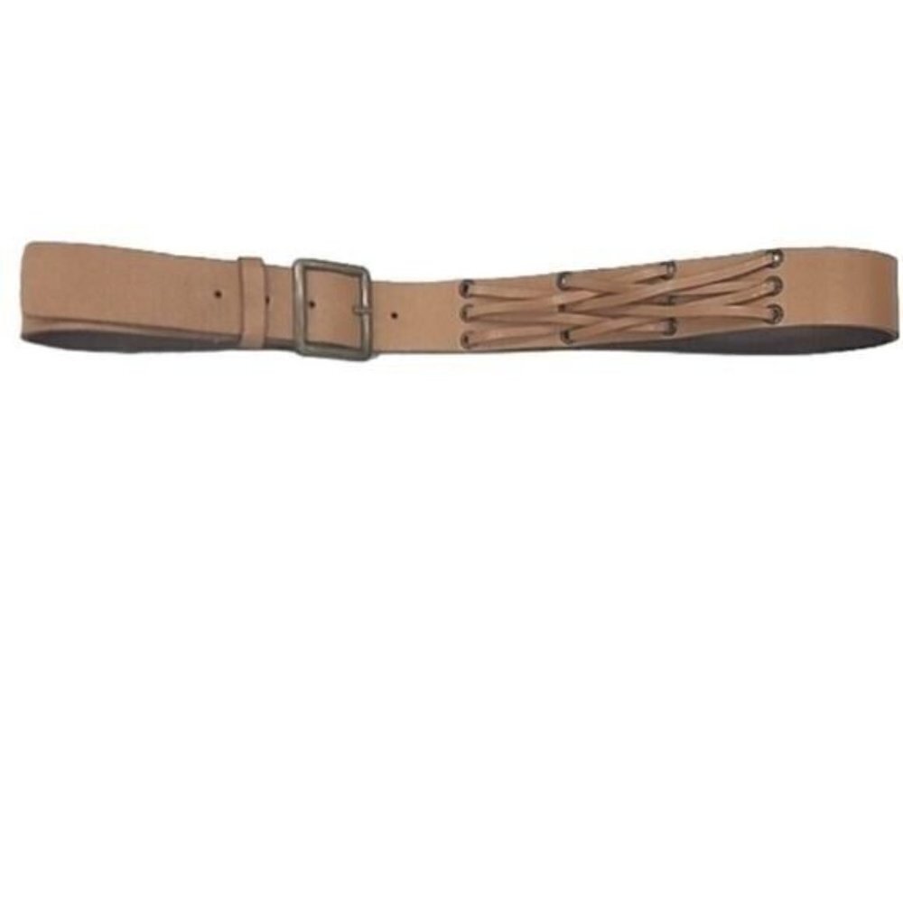 Junction West Leather Belt Tan made in Italy 37.5"-41.5" Waists Women's L/XL